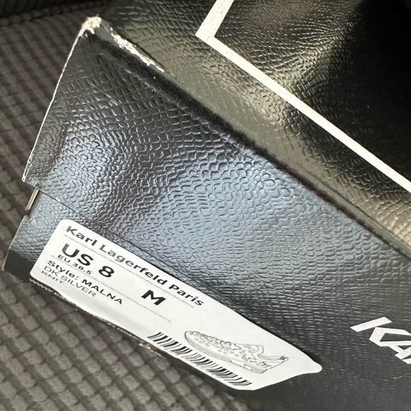 Karl Lagerfeld Paris Malna Rhinestone Embellished Comfort Knit Slip-On Sneaker - Picture 7 of 7